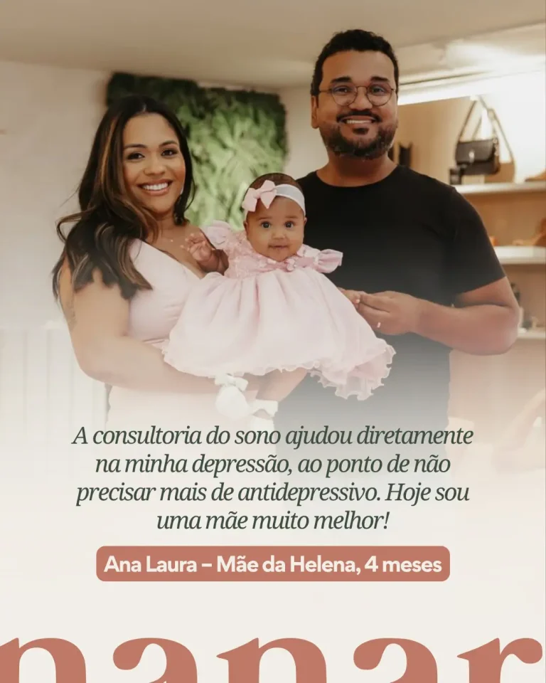 Quando o bebê dorme bem, a mãe se reencontra.Com a força que achava ter perdido, com a leveza qu